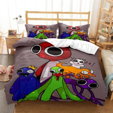 3-CZĘŚCIOWY ZESTAW POŚCIELI RAINBOW FRIENDS