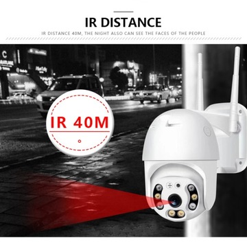 KAMERA ZEWNĘTRZNA ŚLEDZENIE FHD WiFi IP ZOOM ALARM