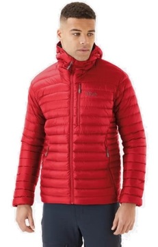 Мужская куртка Rab Microlight Alpine ascent красная - L