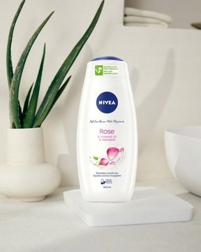 NIVEA ЖЕНСКИЙ ГЕЛЬ ДЛЯ ДУША МАСЛО РОЗЫ И МИНДАЛЬЯ 500МЛ