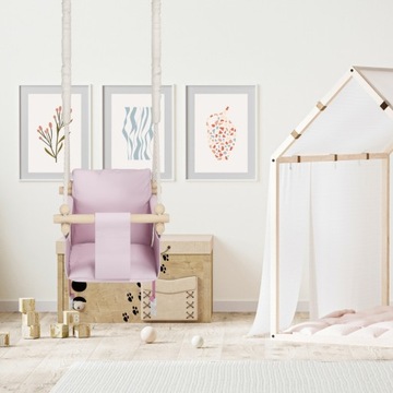 ДЕТСКИЕ КАЧЕЛИ со спинкой + РЕМЕНЬ БЕЗОПАСНОСТИ - для дома и дачи