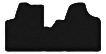 Velurové koberce Basic černé pro: Fiat Scudo II dodávkový (2007-2016)
