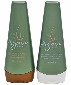 AGAVE szampon + odżywka, zestaw wygładzający po keratynie, nano 2x250ml