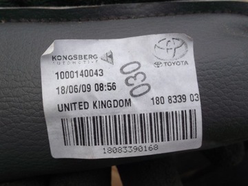 TOYOTA AVENSIS III T27 PUMPOVÁNÍ ULOŽENÍ SEDADLA