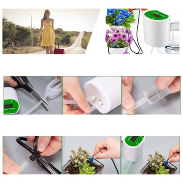 КОМПЛЕКТ АВТОМАТИЧЕСКОЙ СИСТЕМЫ ПОЛИВА НА 8 ГОРШЕЧНЫХ РАСТЕНИЙ С ТАЙМЕРОМ