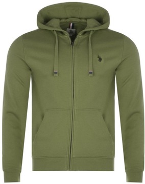 U.S. POLO ASSN. - BLUZA MĘSKA Z KAPTUREM ROZPINANA
