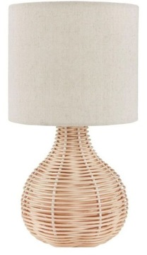 LAMPA STOŁOWA HELMER | Lampka Nocna | Rattan