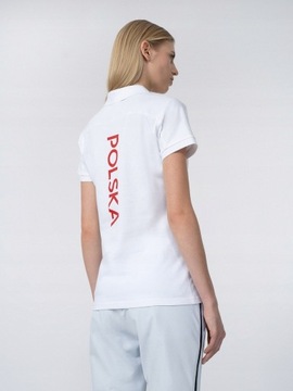 4F POLSKA Damska Koszulka Kibica POLO T-shirt TSD901 > S