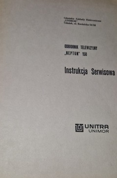 Instrukcja serwisowa odbiornik telewizyjny Neptun 150