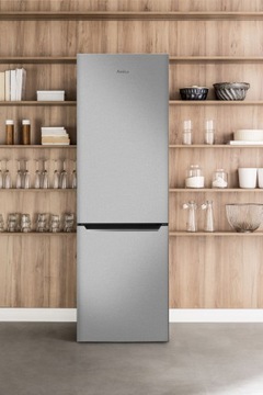 Lodówka AMICA FK299.2FTZXAA 180cm Nofrost Srebrna