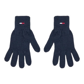 TOMMY HILFIGER RĘKAWICZKI MĘSKIE TJM FLAG GLOVES GRANATOWE