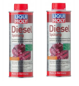2x500ml LIQUI MOLY DIESEL SPULUNG CZYŚCI WTRYSKI 2666 0,5L