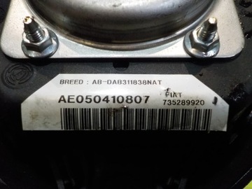 ALFA ROMEO GT 05R AIRBAG ULOŽENÍ ŘIDIČE 735289920