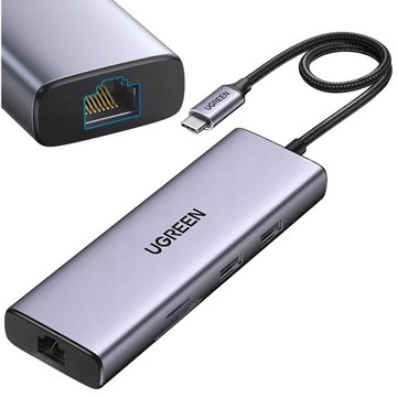 UGREEN HUB ADAPTER 5W1 USB C - HDMI 1.4/3 x USB-A/ USB C PD 100W 4K PD