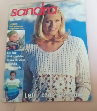Czasopismo Sandra dzianiny zeszyt nr 5/99