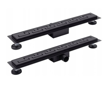 Odpływ liniowy czarny BLACK MAT GREEK 80cm