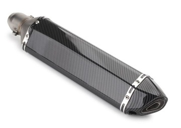 ГЛУШИТЕЛЬ ДЛЯ МОТОЦИКЛА УГЛЕРОДНЫЙ УНИВЕРСАЛЬНЫЙ ДЛИННЫЙ ВЫХЛОП