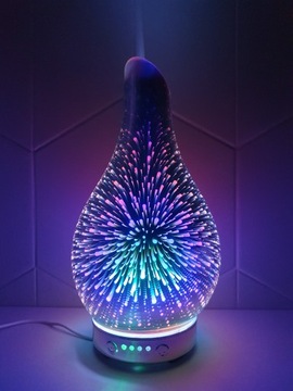 Светодиодная лампа с ароматическим диффузором и увлажнителем + масло