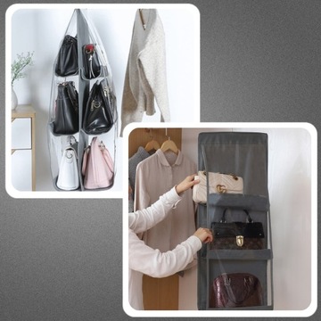 ОРГАНАЙЗЕР ДЛЯ ПОДВЕШИВАНИЯ СУМОК В ШКАФ-вешалка