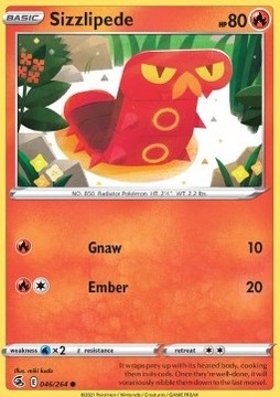 Pokemon TCG Sizzlipede (FST 046)