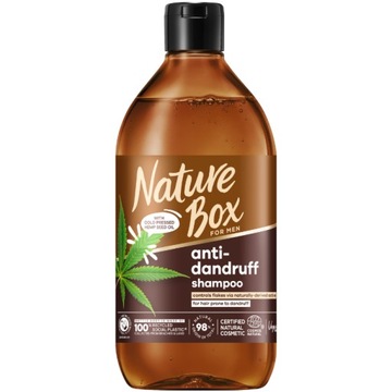 Nature Box Men Szampon Włosów Olej Konopny 385ml