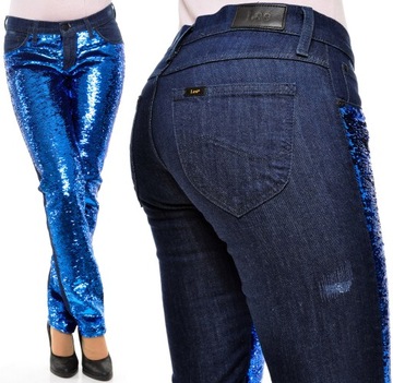 LEE spodnie LOW waist SLIM jeans JADE W29 L33
