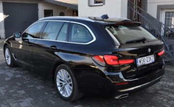 BMW Seria 5 G30-G31 Touring Facelifting 2.0 520d 190KM 2021 BMW Seria 5 BMW 520 2.0 190km XDRIVE 112021R LASERY ACC Klimax4 ORYGINAL F, zdjęcie 4