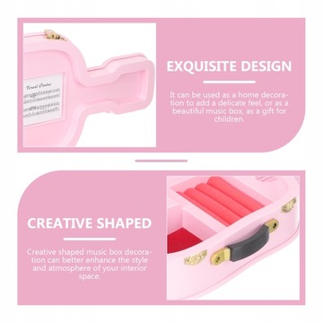 Креативное украшение в форме скрипки, декор музыкальной шкатулки