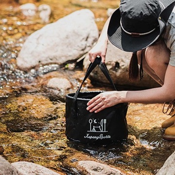 Ведро складное 20л Черное