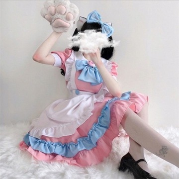 Strój pokojówki Anime Lolita przebranie na karnawał
