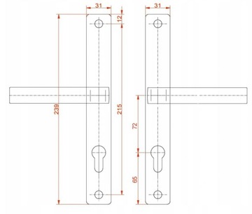 РУЧКА РУЧКА ДЛЯ ДВЕРНЫХ КАЛИТ, ЧЕРНАЯ, SPACE 72MM, СТАЛЬ