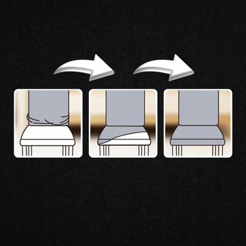 POKROWIEC NA KRZESŁO WELUROWY UNIWERSALNY ELASTYCZNY MOCNY GRUBY CZARNY