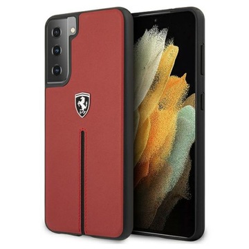 Etui Ferrari do Samsung Galaxy S21 plus czerwony