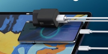 Сетевое зарядное устройство Newell GaN 33 Вт, порт USB типа A и разъем USB-C