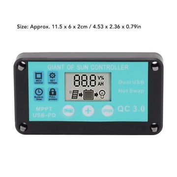 КОНТРОЛЛЕР СОЛНЕЧНОЙ ЗАРЯДКИ 100А 12В/24В