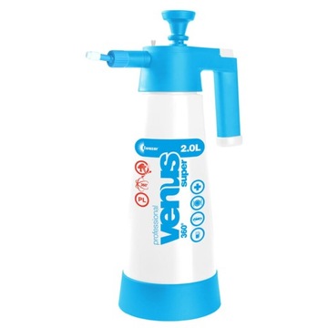 Opryskiwacz Kwazar Venus Super 360 Cleaning Pro+ 2L plus przedłużka 18 cm