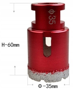 Набор из 5 коронок, насадок 6-68 мм, алмазная кольцевая пила Adapte M14 ИЗ ПОЛЬШИ