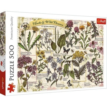 TREFL PUZZLE 500 ZIELNIK ZIOŁA LECZNICZE