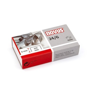 Скобы NOVUS 24/6 DIN 1000 шт. 040-0158