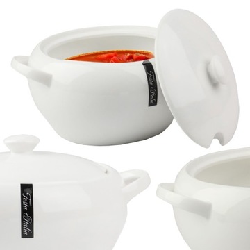 WAZA DO ZUPY PORCELANOWA 3,1L BIAŁA - ELEGANCKIE NACZYNIE STOŁOWE