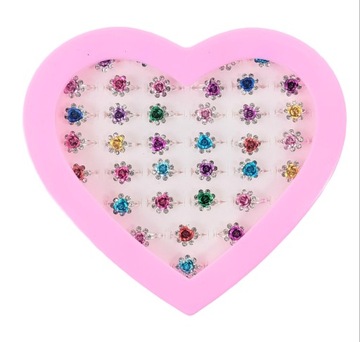 КОЛЬЦА для девочек Комплект УКРАШЕНИЙ 36 шт.