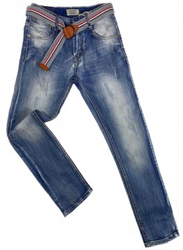 SPODNIE jeans elastyczne PREMIUM r 16 - 164 cm