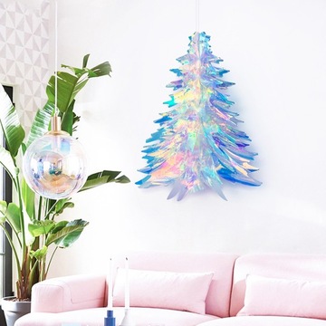 1 КУСОК. ПОДВЕСНАЯ ДЕКОРАТИВНАЯ ЕЛКА ПОДВЕСНАЯ ПЛЕНКА Swirl