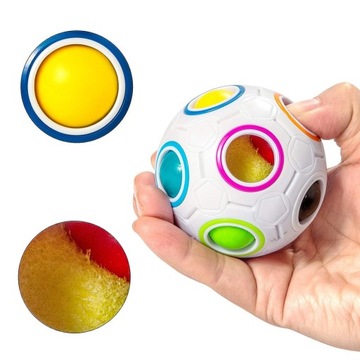 2x МАГИЧЕСКИЙ ШАР СНЯТИЯ СТРЕССА СЕНСОРНЫЙ АНТИСТРЕССОВЫЙ ЛОГИЧЕСКИЙ ШАРИК НЕПОСЕДА