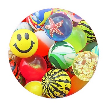 PIŁECZKA PIŁKA KULKA KAUCZUKOWA SKACZĄCA ANTYSTRESOWA MIX KOLORÓW 45mm