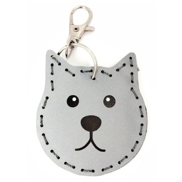 ZAWIESZKA ODBLASKOWA 2D KOT brelok odblaskowy ODBLASK DLA DZIECI