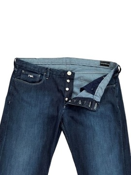 EMPORIO ARMANI jeansy męskie slim r. W 38 L 33