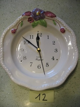 Фарфоровые кухонные часы