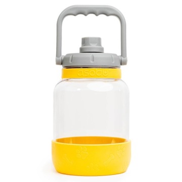 Butelka na wodę z miską dla psa THE BARKELY MUSTARD, 1,48L ASOBU
