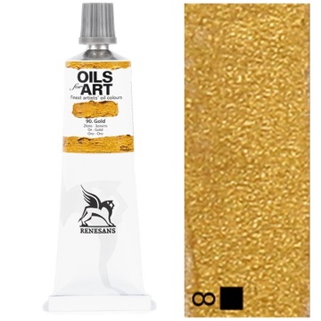 Farba Olejna OILS FOR ART artystyczny Renesans metaliczny 60ml 90 ZŁOTO
